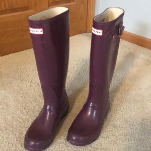 Hunter boots- barely worn